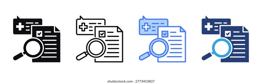 Inquiry icon sheet multiple style collection