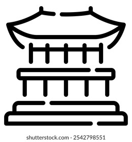 Insa dong icon for web, app, infographic, etc