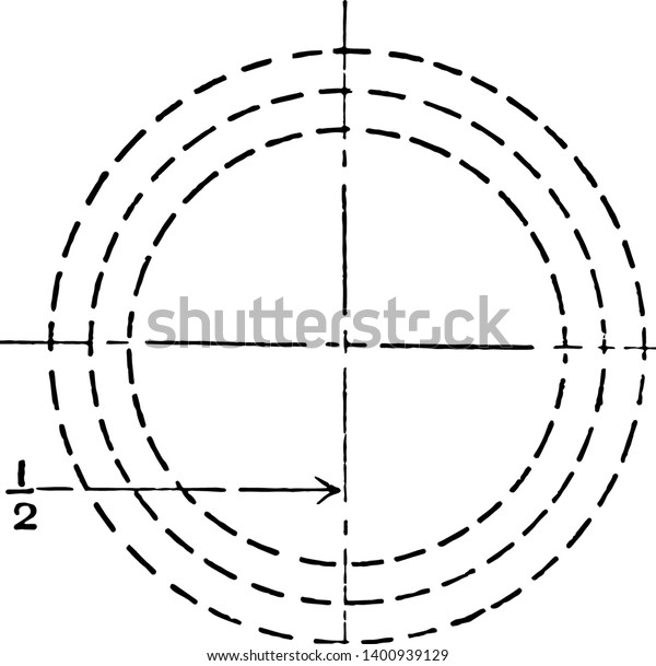 Inscribed Circle with Smaller Circles at Tangent\
Points Both Sides of the Large Circle Mechanical Drawing Exercise\
is first divided into quarters is given the perimeter and the ratio\
of the sides