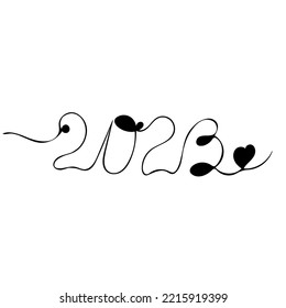 Inscription 2023 Line Art Style 260nw 2215919399 