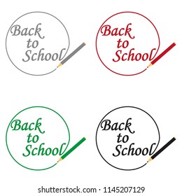 The inscription is again in school written in pencil. four different colors