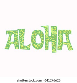 inscription Aloha
