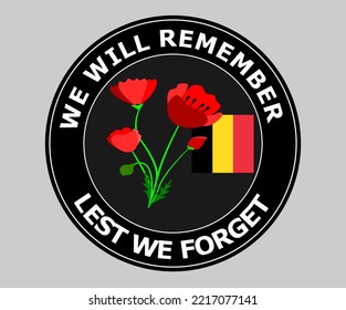 inscription in a circle or flag with flowers with soldiers silhouetted in front of the flags of the United States Great Britain Poland Belgium  Australia Canada in memory of Veterans Remembrance day