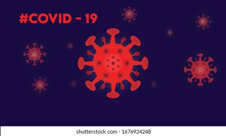 Inscription COVID-19. World Health Organization WHO introduced new official name for Coronavirus disease named COVID-19. COVID-19 vector image