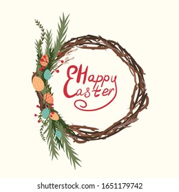 inscription for easter card, happy easter