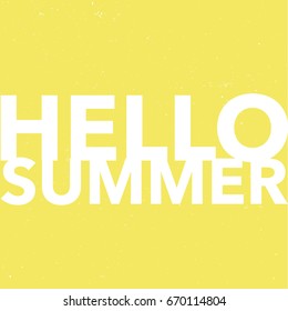 inscription Hello summer