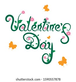 inscription for holiday cards for Valentines Day. hearts, love message. Vector for design. Holiday of all lovers