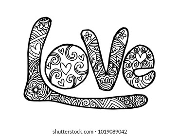 Inscription love background