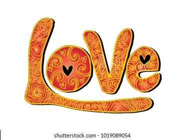 Inscription love background