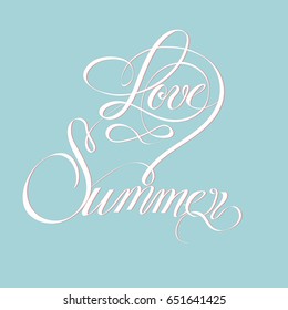 the inscription love summer