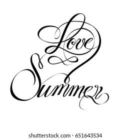 the inscription love summer