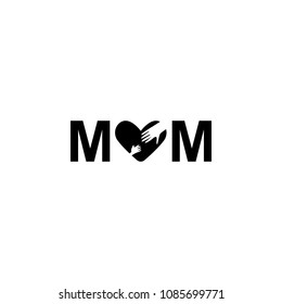 inscription mom icon. Element of mother day for mobile concept and web apps. Detailed inscription mom icon can be used for web and mobile. Premium icon on white background