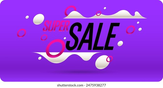 The inscription Sale on the poster. An abstract background for further design. An illustration with geometric objects and shapes. 