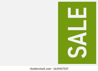 Inscription Spring sale in white and green tones.