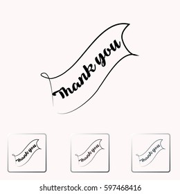 Inscription "Thank you" .