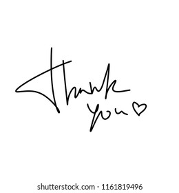 Inscription "Thank you" for the postcard.