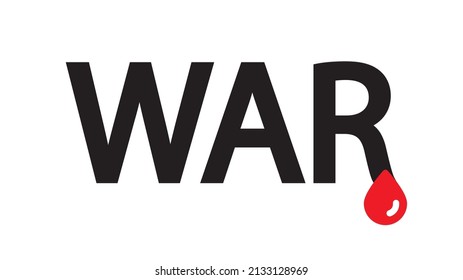 Inscription War Meaning Bloodshed Cruelty Can Stock Vector (Royalty ...