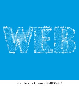 The inscription web is created from chaotically crossed lines and circles.