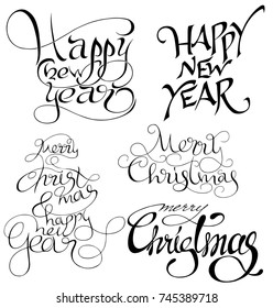 inscriptions for New Year's holidays