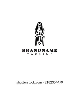 insect animal logo cartoon icon creative template black modern isolated vector illustration