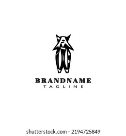 insect animal logo cartoon icon design template black modern isolated unique illustration