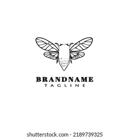 insect animal logo shape icon design template black modern isolated vector illustration