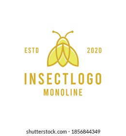 insect animal wildlife Logo design Vector