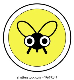 Insect attention sign.