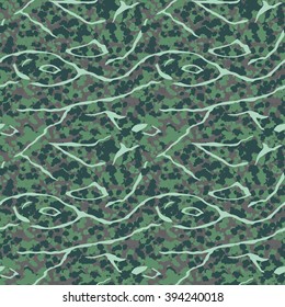 Insect Autumn\Spring Forest Camouflage.
Seamless pattern.