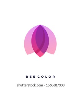 Insect Bee Color Illustration Vector Template, Suitable for Creative Industry, Multimedia, entertainment, Educations, Shop, and any related business