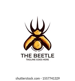 Insect Beetle Design Concept Illustration Vector Template, Suitable for Creative Industry, Multimedia, entertainment, Educations, Shop, and any related business