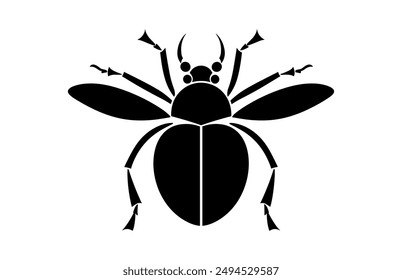 Insect Black Silhouette Vector, Insect Silhouette Clipart