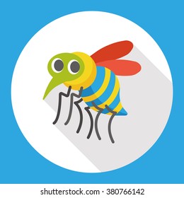 insect bug flat icon