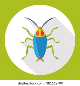 insect bug flat icon