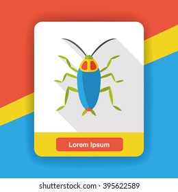 insect bug flat icon
