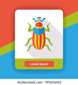 insect bug flat icon