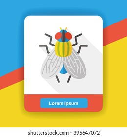 insect bug flat icon