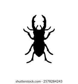 Insect bug icon silhouettes vector design illustration, isolated white background