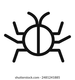 Insect Bug Icon for Software Development and Debugging Tools