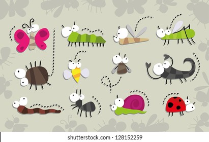 Insect CARTOON set