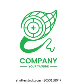 insect catching net target logo concept. suitable for logo, icon, symbol and sign