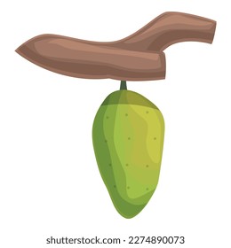 Insect cocoon icon cartoon vector. Silk nature. Larva life