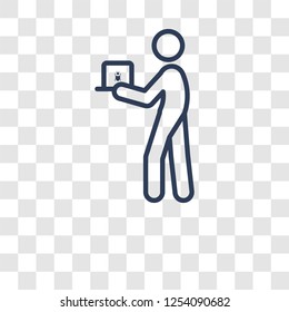 Insect collecting icon. Trendy Insect collecting logo concept on transparent background from Activity and Hobbies collection