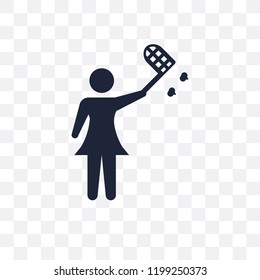 Insect collecting transparent icon. Insect collecting symbol design from Activity and Hobbies collection. Simple element vector illustration on transparent background.