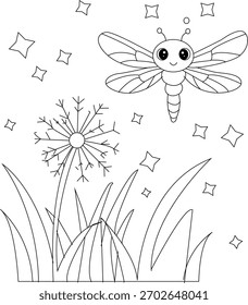 Dibujo de insectos para colorear para niños