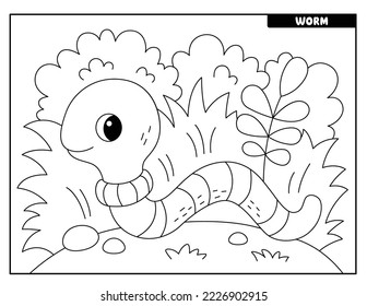 Insect coloring pages for kids