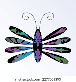 Insect design with beautiful motif