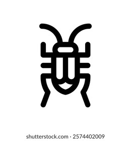 Insect. Editable stroke vector icon.