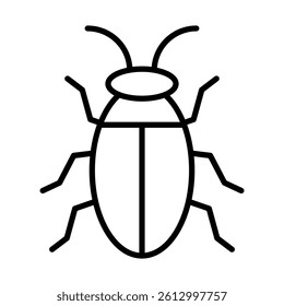 Insect Egg Vector Line Icon Design