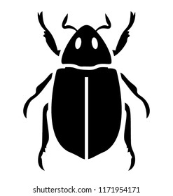 
A insect having legs with depicting  beetle 
